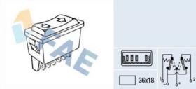 Fae 62600 - INTERRUPTOR DE ELEVALUNAS