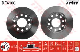 Trw DF4186 - JGO DISCOS DE FRENO