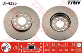 Trw DF4295 - JGO DISCOS DE FRENO