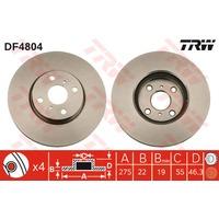 Trw DF4804 - JGO DISCOS DE FRENO