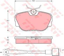 Trw GDB820 - PASTILLAS DE FRENO