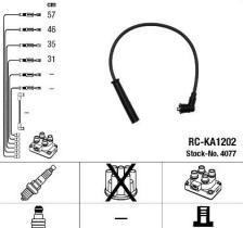 Ngk 4077 - Juego de cables de encendido para KIA RIO