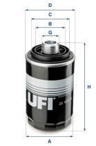 UFI 2349300 - FILTRO DE ACEITE, M 27 X 1,5, FILTRO ENROSCABLE