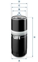 UFI 2314400 - FILTRO DE ACEITE 1 1/8-16 UNF, FILTRO ENROSCABLE