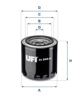 UFI 2324600 - FILTRO DE ACEITE, 13/16-16 UNF, FILTRO ENROSCABLE