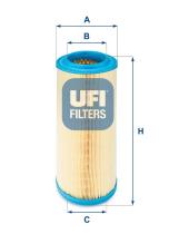 UFI 2734100 - FILTRO DE ACEITE, CARTUCHO FILTRANTE