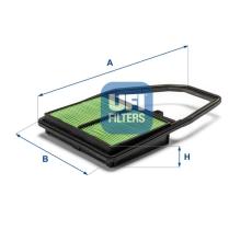 UFI 3022800 - FILTRO DE AIRE, CARTUCHO FILTRANTE