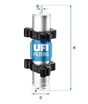 UFI 3182400 - FILTRO DE COMBUSTIBLE, CARTUCHO FILTRANTE