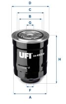 UFI 2445200 - FILTRO DE COMBUSTIBLE, CARTUCHO FILTRANTE