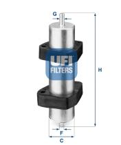 UFI 3192000 - FILTRO DE COMBUSTIBLE, CARTUCHO FILTRANTE