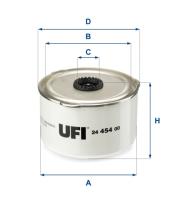 UFI 2445400 - FILTRO DE COMBUSTIBLE, CARTUCHO FILTRANTE