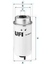 UFI 2445500 - FILTRO DE COMBUSTIBLE, CARTUCHO FILTRANTE