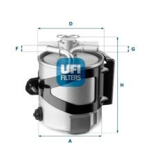 UFI 5543000 - FILTRO DE COMBUSTIBLE, CARTUCHO FILTRANTE