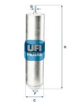 UFI 3185704 - FILTRO DE COMBUSTIBLE, CARTUCHO FILTRANTE