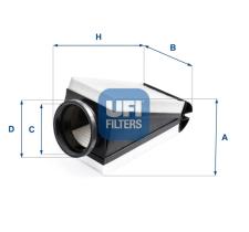 UFI 30B8700 - FILTRO DE AIRE, CARTUCHO FILTRANTE